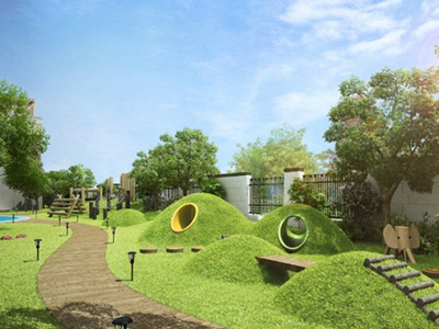 幼兒園景觀設(shè)計(jì)，核心塑造童趣性-金石裝飾幼兒園裝修設(shè)計(jì)